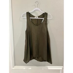 Show Me Your MuMu Green Razorback Flowy Tank Top Size Small